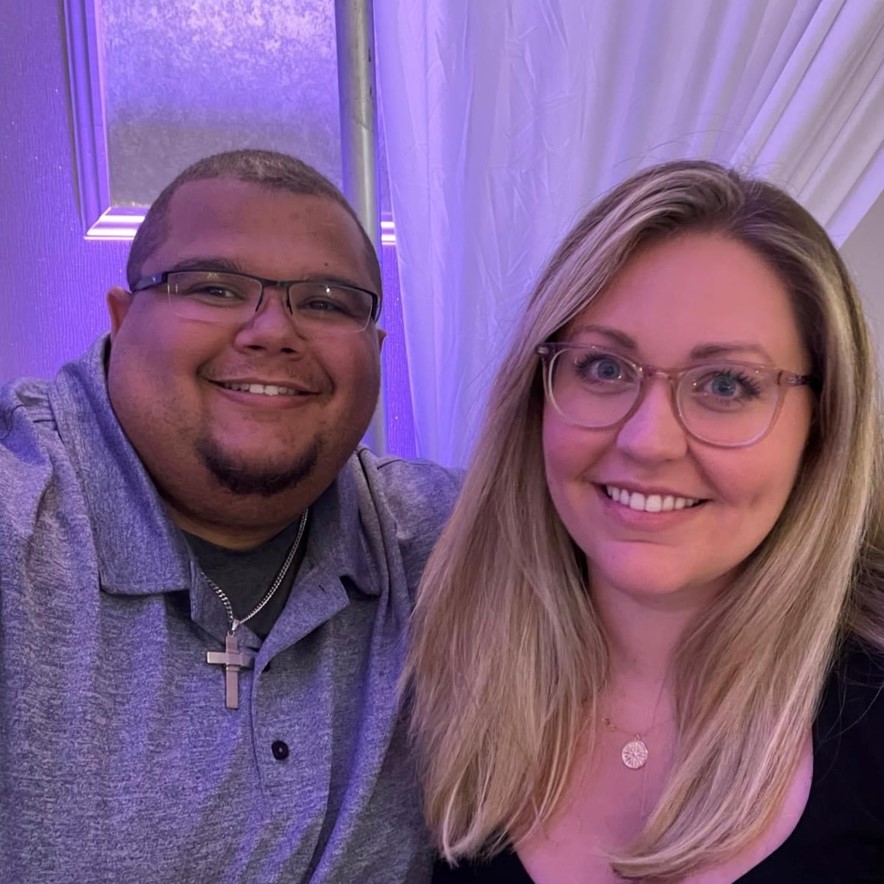 Meghan and her husband are all smiles