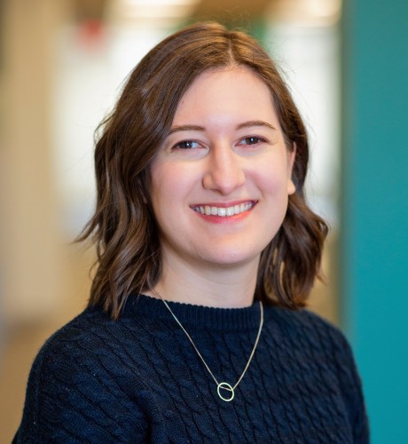 Annie poses for a professional headshot