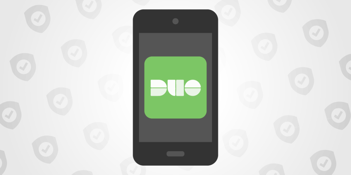 Smartphone with green Duo logo on the screen