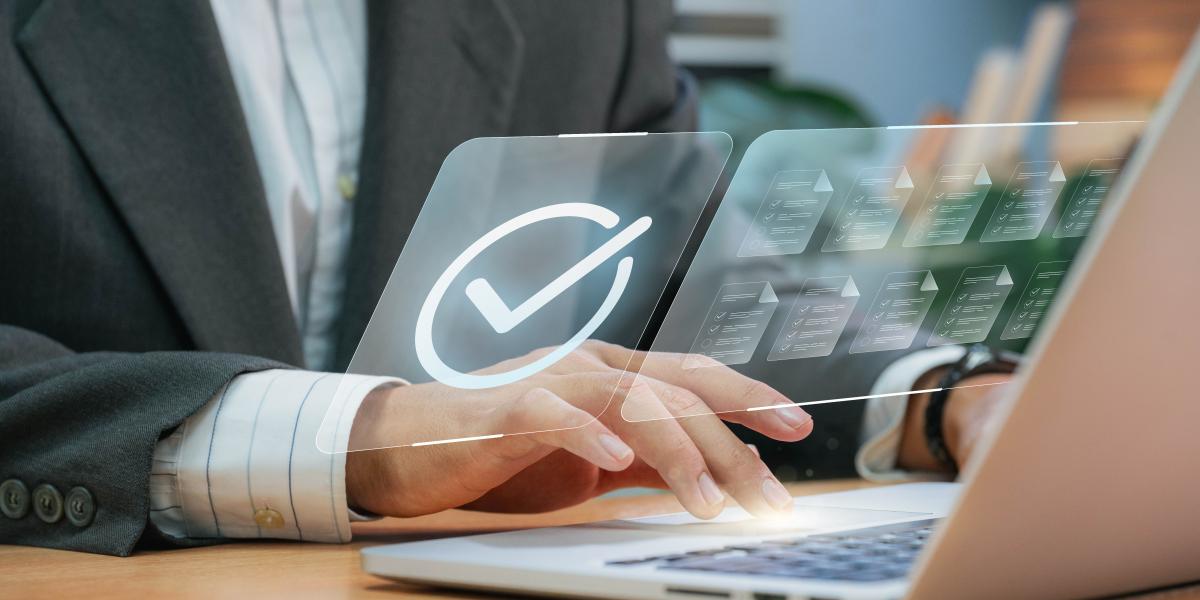 Man making content digitally accessible