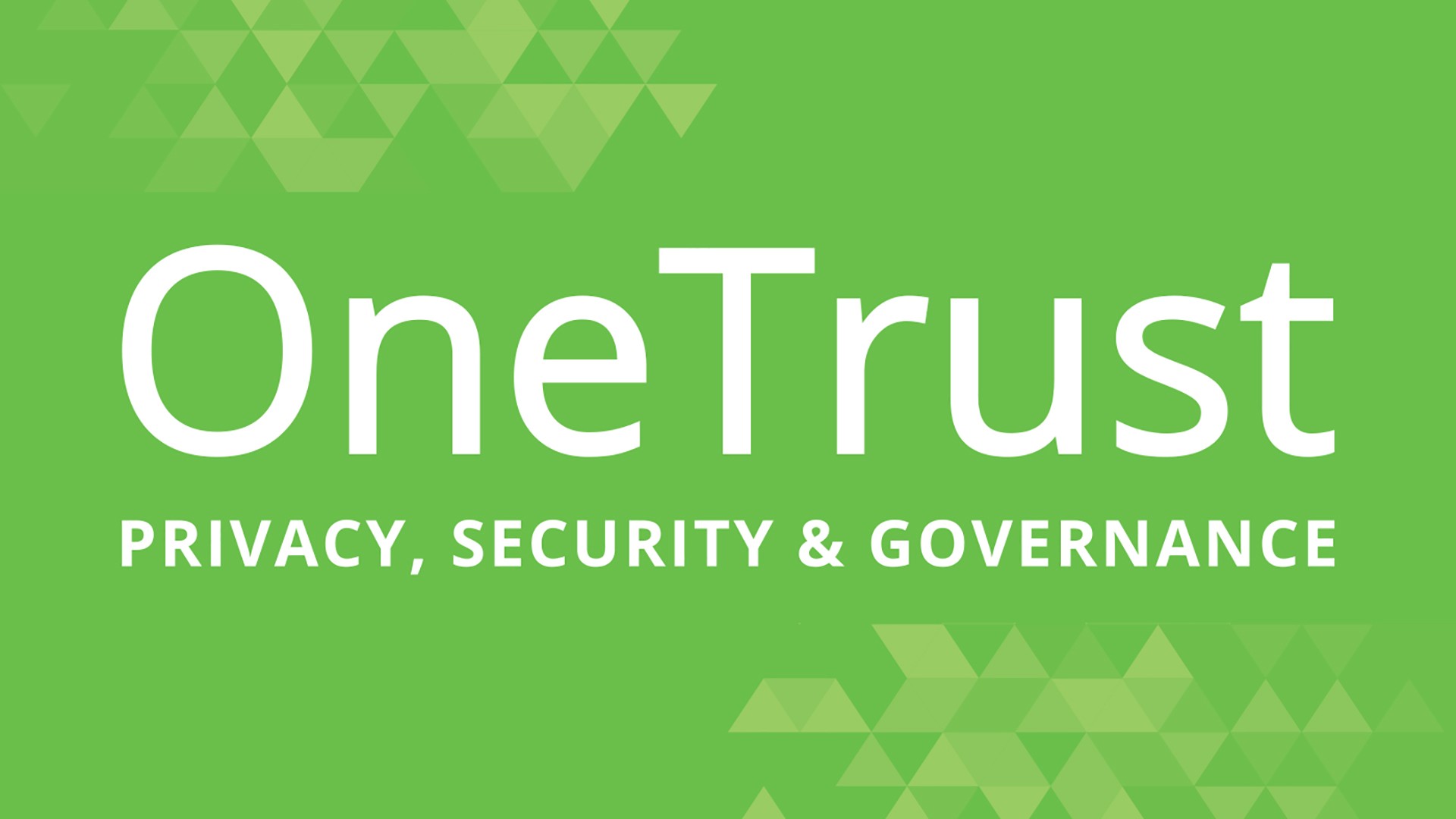 Banner containing the text OneTrust Privacy, Security & Governance