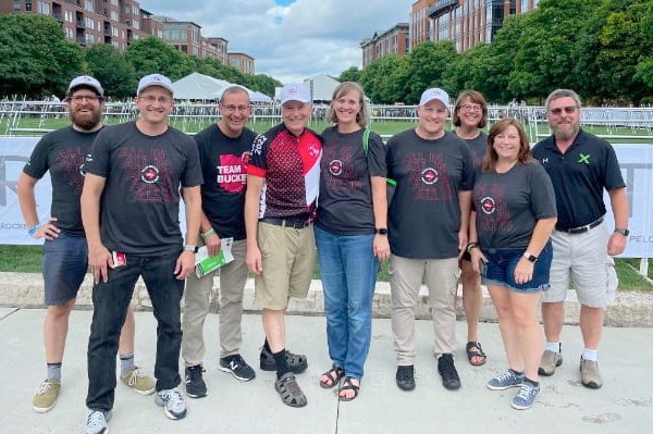 OTDI team members participating in Pelotonia 2022