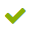 green checkmark
