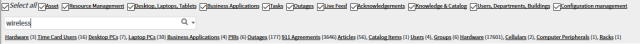 Super Search results object groups
