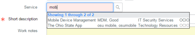SNow - Service Drop Open Menu with Mobile