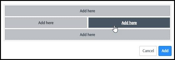 Areas of the Homepage that can accept widgets