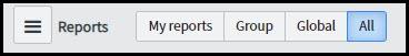 View reports options bar
