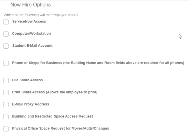 New Hire Checklist