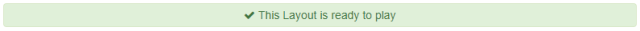 Valid Layout message