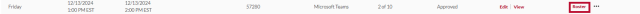 A session on the Session page with the roster button circled