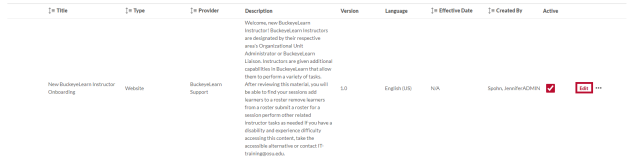 the material administration page with the edit option circled