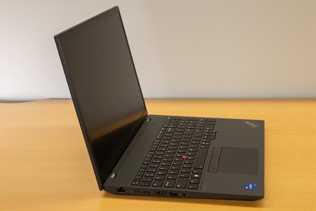 Windows developer laptop left view