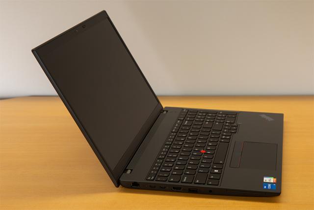 Windows standard laptop left view