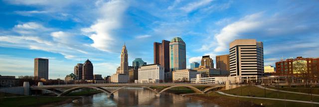Columbus city skyline