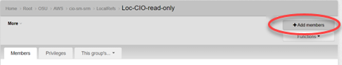 Add members button highlighted