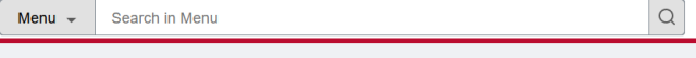Global search bar as it displays in the top of the banner.