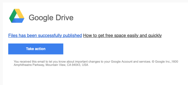 This image displays this phishing email you received.