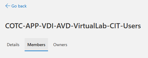 Members tab selected