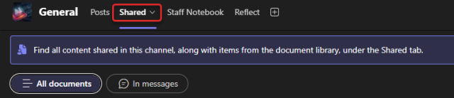 Teams toolbar with ellipse button highlighted