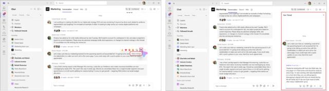 screenshot showing Microsoft Threads conversation view
