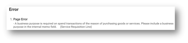 warning to add a business process