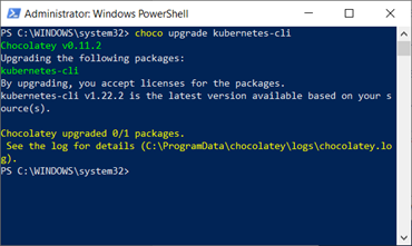 Powershell screen after step 4