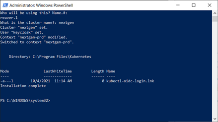 Configuring connections step 4b