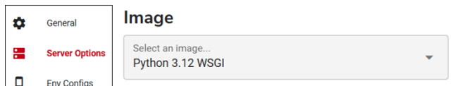 Select an image field highlighted