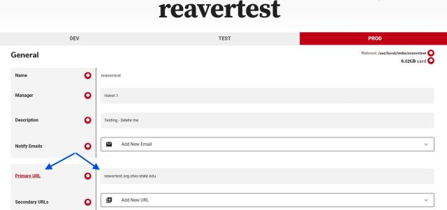 Server URL