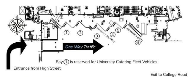 Ohio Union loading dock map