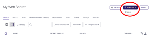 Check in duration or check in option