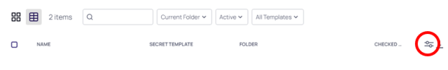 Settings icon highlighted to add Checked Out as a column