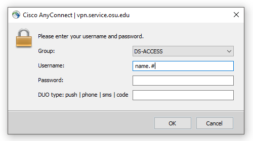 Connection to DS Access
