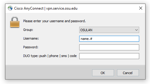 Connection to OSULan