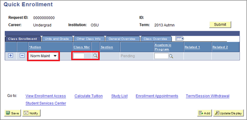 Grades Adjusting Grading Basis page