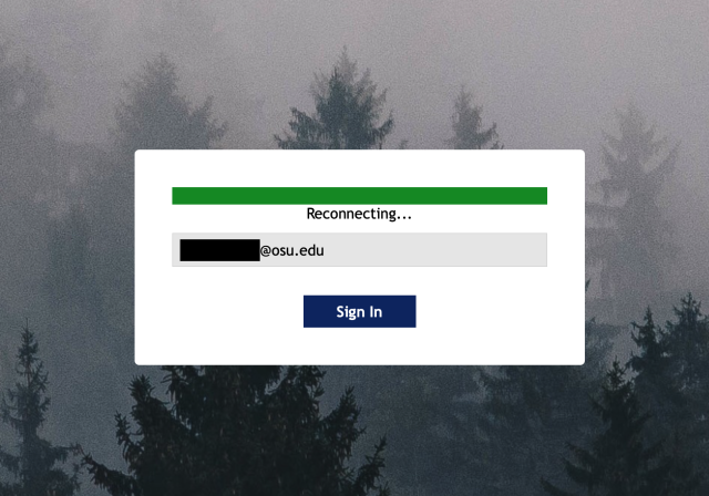 Web page asking for user to submit their email address to the attacker