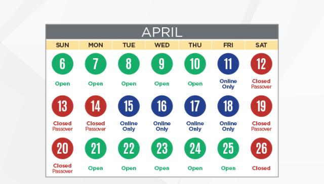 B&H April Calendar