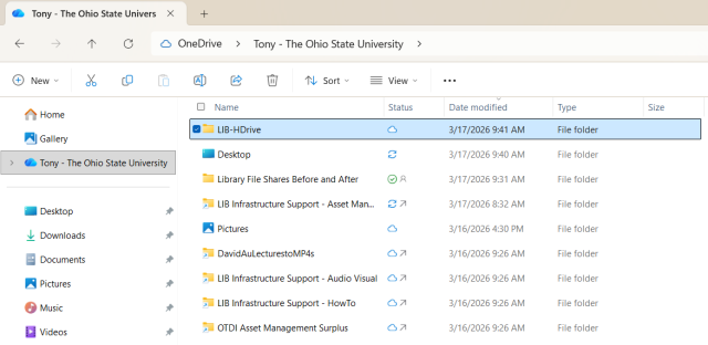 PC OneDrive file location after transition