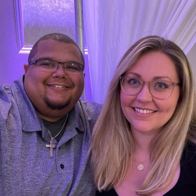 Meghan and her husband are all smiles