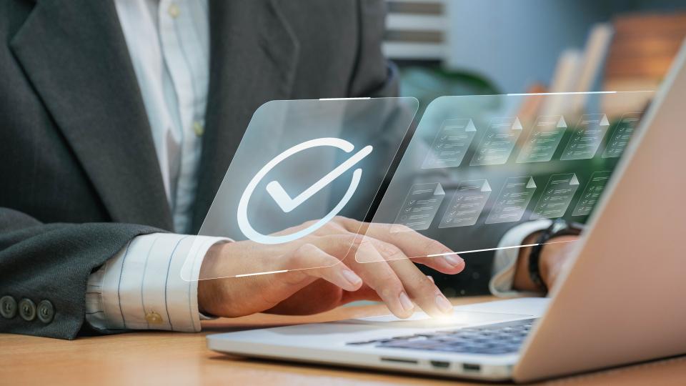 Man making content digitally accessible