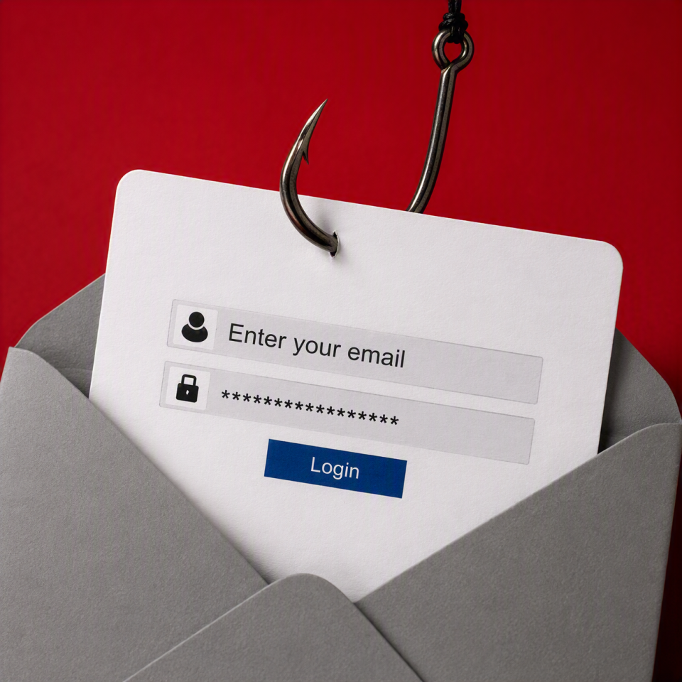 email illustrative of a phishing message