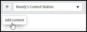 Add content to homepage button