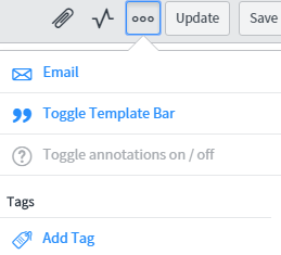 Toggle Navigator menu open