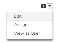 the options menu expanded