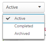 the active dropdown menu open