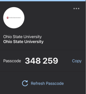 SMS codes from DUO for authenticating