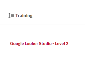 a training title