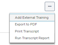 the options menu expanded