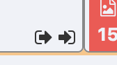 Example of a transition that looks like two right pointing arrows