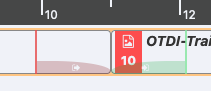 example of a transition that appears in the timeline and for an extended period of time